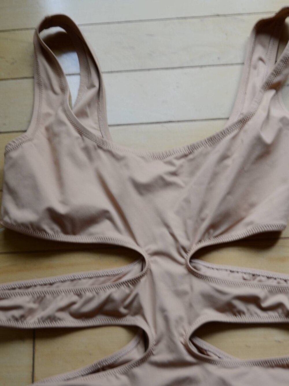 Skims Almond Monokini One Piece Swimsuit Size XL NWT - Picture 2 of 8